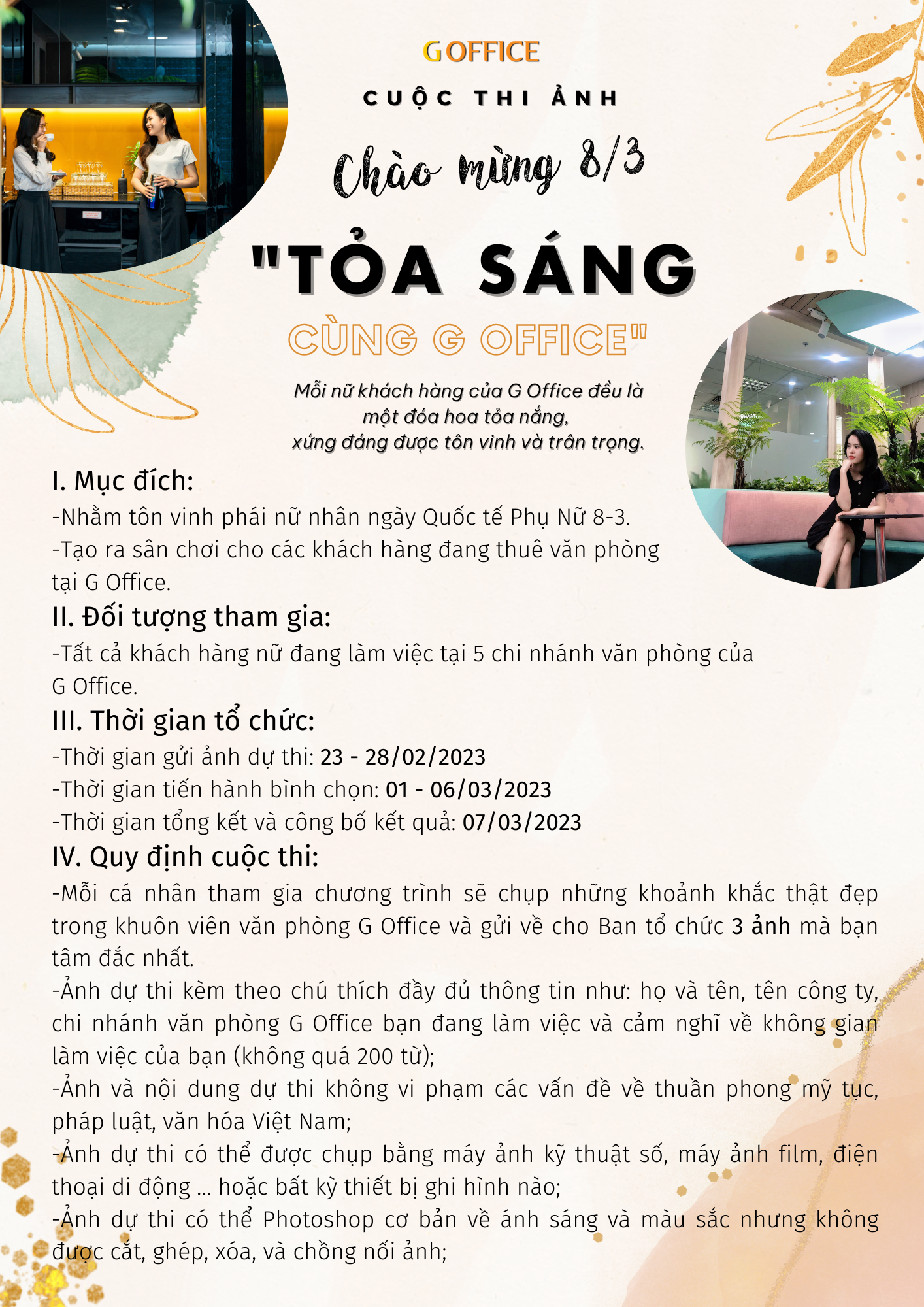 Cuộc thi ảnh online tỏa sáng cùng G Office