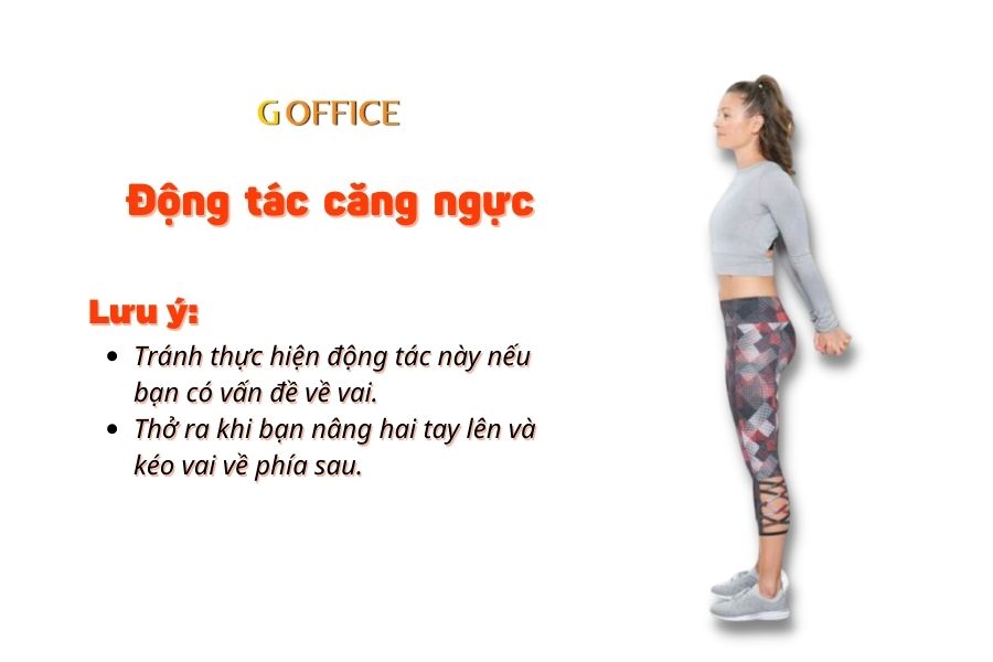  bài tập giãn cơ cho dân văn phòng - Động tác căng ngực