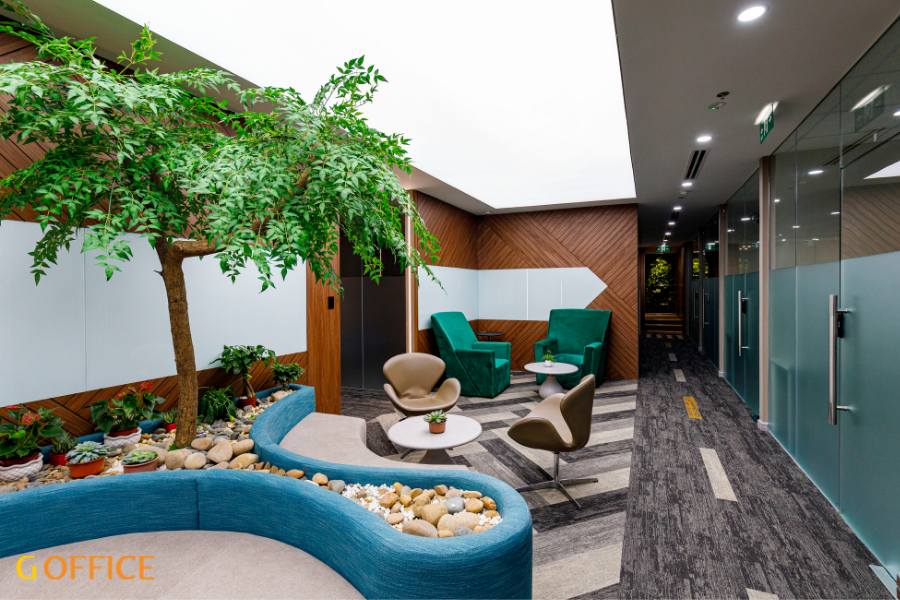 Không gian thư giản tại văn phòng làm việc 