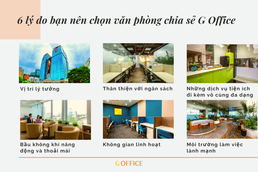 6 lý do nên chọn thuê văn phòng chia sẻ tại G Office