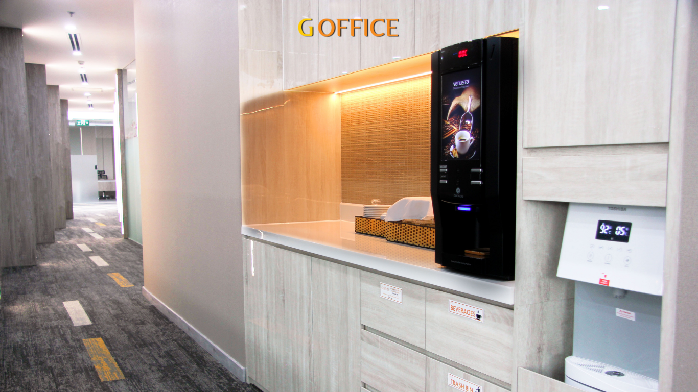 Quầy pantry bạn được sử dụng khi thuê chỗ ngồi làm việc