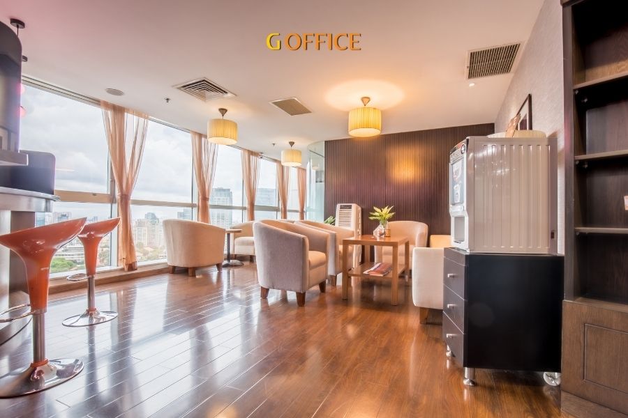 Sảnh tiếp khách dịch vụ văn phòng trọn gói G Office